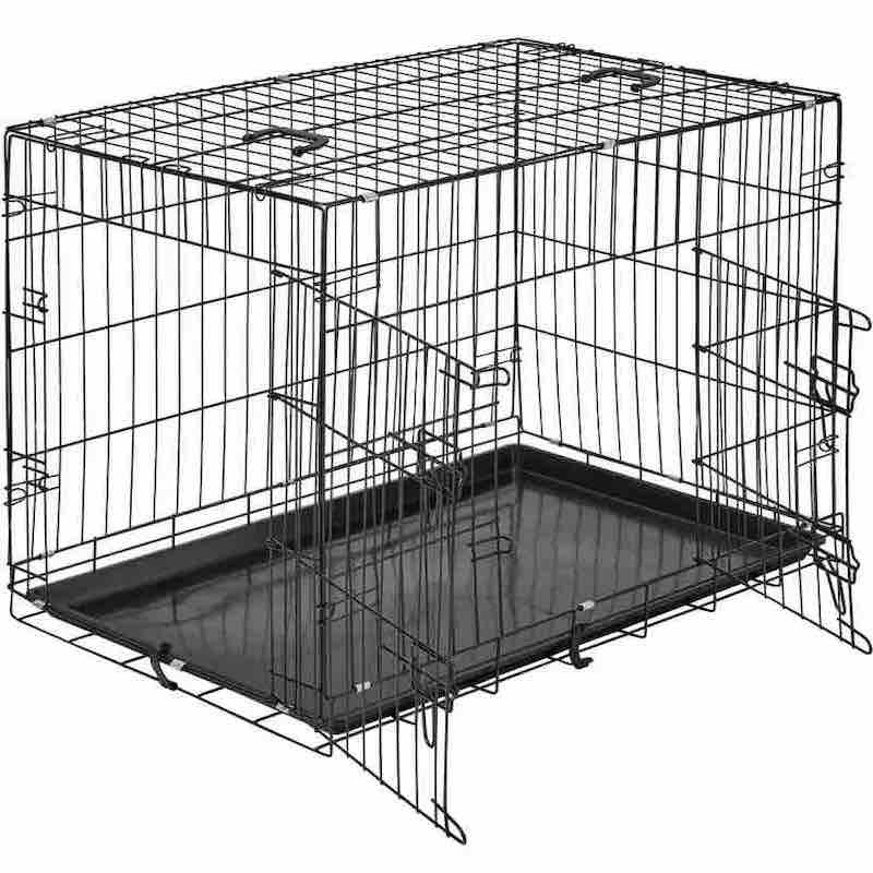 Cage Caisse de transport XL pliable en métal pour petits animaux