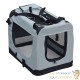 Sac de transport pliable M pour chiens 60x42x44cm Gris