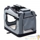 Sac de transport pliable L pour chiens 70x52x50cm Gris