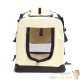 Sac de transport pliable S pour chiens 50x34x36cm beige