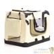 Sac de transport pliable S pour chiens 50x34x36cm beige