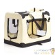 Sac de transport pliable S pour chiens 50x34x36cm beige