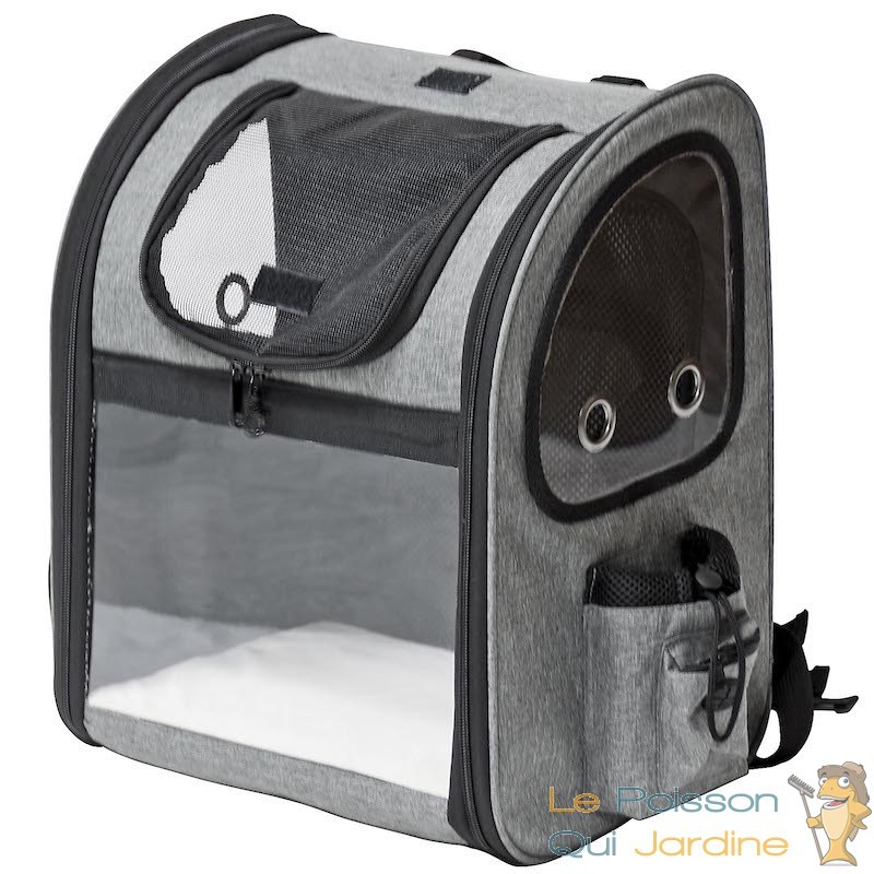 Sac à dos transport Pack pour chien,chat: noir Taille M L33xl26xH44 cm