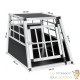 Cage Caisse de transport solide en métal et bois Arrière droit pour chiens