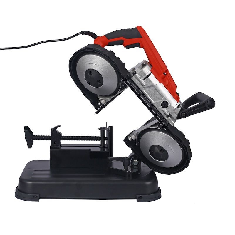 Scie à ruban avec Châssis Support de 1100W pour une largeur de coupe de 127mm