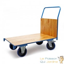 Chariot de transport 100X60 -180 kg solide et professionnel