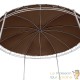 Tonnelle, pavillon de jardin 3,50 m de diamètre, couleur marron