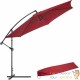 Parasol rouge de 350 cm, belle qualité de finition avec une housse de protection incluse