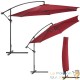 Parasol rouge de 350 cm, belle qualité de finition avec une housse de protection incluse