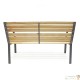 Banc de jardin en bois et structure acier