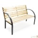 Banc de jardin en bois et structure acier