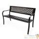 Banc de jardin en metal de couleur noire