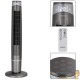 Ventilateur colonne oscillant de 120 cm avec télécommande - Circulation d'air optimale à 90° !