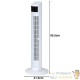 Ventilateur colonne oscillant de 96 cm avec télécommande - Circulation d'air optimale à 90° !