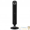 Ventilateur colonne oscillant de 84 cm avec télécommande - Circulation d'air optimale à 90° !