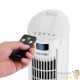 Ventilateur blanc oscillant de 84 cm avec télécommande - Circulation d'air optimale à 90° !