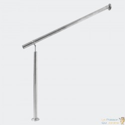 Rambarde 100 cm En Acier Inoxydable. Main courante fixation murale