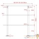 Rampe D'Escalier, Main Courante, Sur Pieds, 140 cm, Acier Inoxydable, 2 Barres 