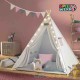 Jouet Tipi avec tapis rose pour enfants Jeu de jardin ou de chambre d'enfant