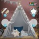 Jouet Tipi avec tapis gris pour enfants Jeu de jardin ou de chambre d'enfant