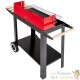 Barbecue charbon classique chariot rouge et noir