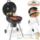 Barbecue rond classique noir 68x58x90cm