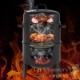 Barbecue Fumoir Smoker 3 en 1 avec thermomètre intégré