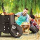 Barbecue Fumoir Smoker 3 en 1 avec thermomètre intégré