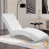 Fauteuil Ergonomique Simili Cuir Blanc. Idéale pour la relaxation et le bien-être