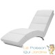 Fauteuil Ergonomique Simili Cuir Blanc. Idéale pour la relaxation et le bien-être