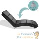 Fauteuil Ergonomique Simili Cuir noir. Idéale pour la relaxation et le bien-être