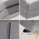 Fauteuil Ergonomique Tissu gris. Idéale pour la relaxation et le bien-être