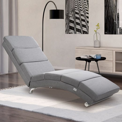 Fauteuil Ergonomique Tissu gris. Idéale pour la relaxation et le bien-être