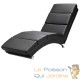 Fauteuil Ergonomique Simili Cuir noir. MASSAGE et Chauffant avec télécommande