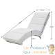 Fauteuil Ergonomique Simili Cuir blanc. MASSAGE et Chauffant avec télécommande