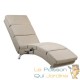 Fauteuil Ergonomique Tissu crème MASSAGE et Chauffant avec télécommande