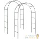 lot de 2 Arches de jardin en acier résistant classique