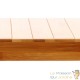 Table d'appoint en bambou polyvalente pour une utilisation élégante dans la salle de bains et ailleurs