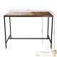 Table de bar + 2 tabouret : 120 X60 X90 : Style bois vintage