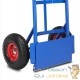 Chariot diable classique bleu avec charge de 200 kg et plateau pliable