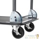 Chariot Pliable NOIR, Charge Maximale De 150 kg Avec Roulettes