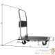 Chariot Pliable NOIR, Charge Maximale De 150 kg Avec Roulettes