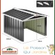 Cabane, garage moderne robot tondeuse. En metal gris 100 X 86 X 63