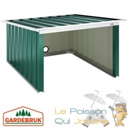 Cabane, garage moderne robot tondeuse. En metal vert 89 X 90 X 54