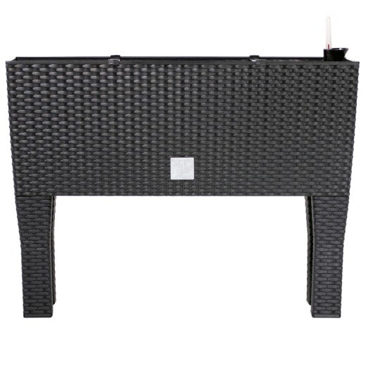 Jardinière sur pied 60 X 25 X 46 cm en rotin tressé