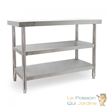 Table en Inox 120 cm: L'alliée hygiénique et pratique pour la gastronomie, restaurants