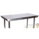 Table en Inox 100 cm étagère basse, idéal, restaurant, cuisine, snack, boulangerie