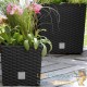 lot de 2 Pots de fleurs de 40 Xr 40, 64 l gris anthracite