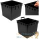 Lot de 2 Pots de fleurs de 40 Xr 40, 64 l marron