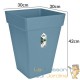 Pot de fleurs Bleu moderne et design 19l 30 X 42 X 30 cm